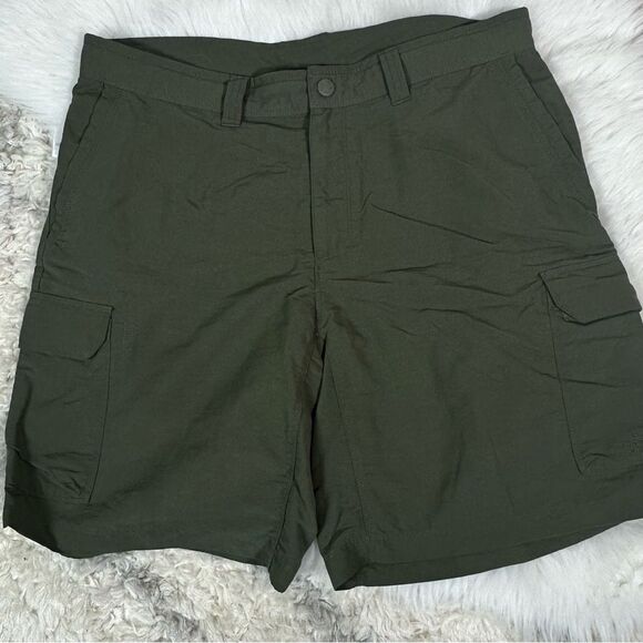 The North Face Green Cargo Shorts Outdoor Essential - Picture 1 of 8